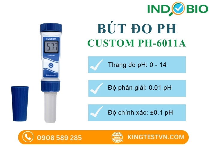 Thông số bút thử độ ph Custom PH-6011A